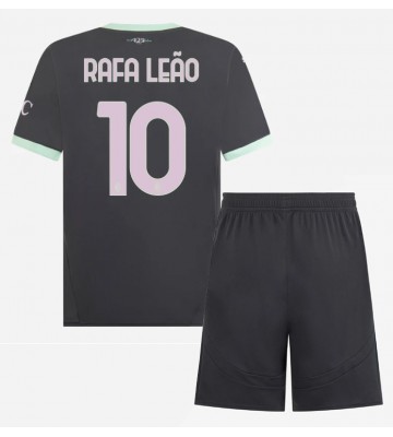 AC Milan Rafael Leao #10 Tercera Equipación Niños 2024-25 Manga Corta (+ Pantalones cortos)